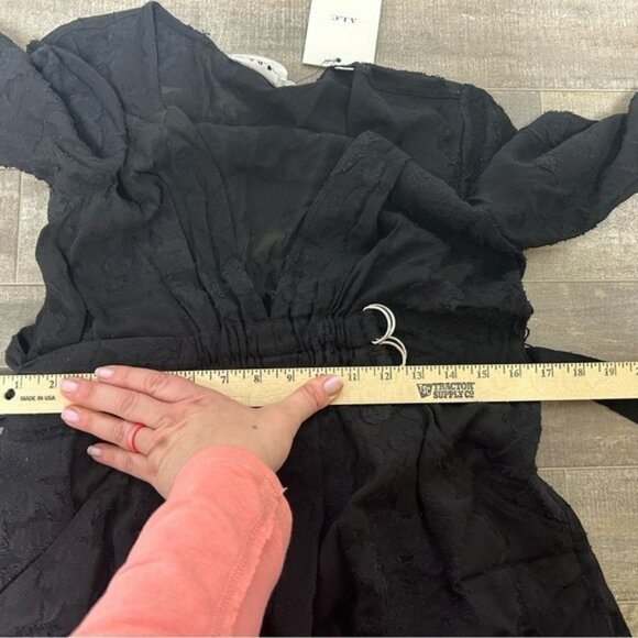 NEW A.L.C. Jezebel V Neck Double Belted Mini Dress - Picture 16 of 16